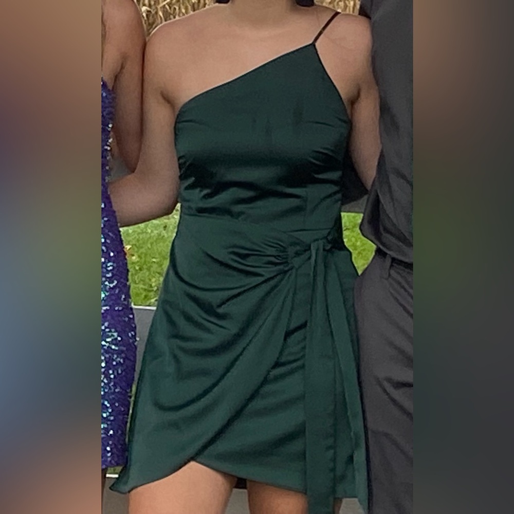 Gianni Bini Dark Green Strapless Dress